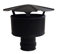 Chapeau Anti-intempérie Noir - Ø 80