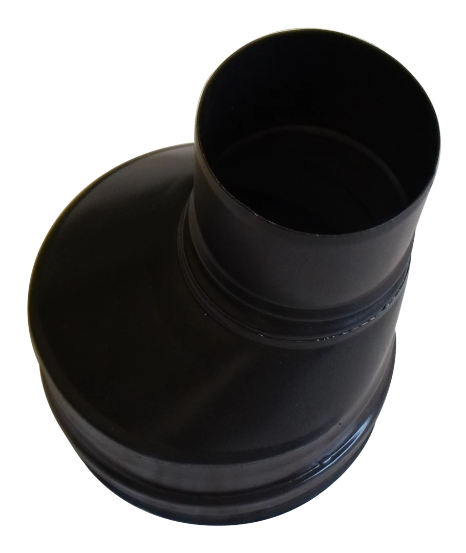 Réduction Conique Décentrée 100 M-150 F Noir – Image 2