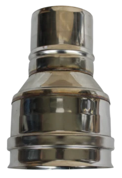 Réduction Simple Paroi Inox - Ø 80 M - 100 F