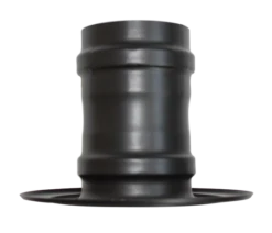 Rosace Avec Manchon Noir - Ø 80