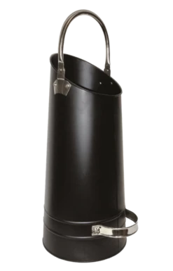 Seau à Charbon époxy Noir Anse Nickelée Mat