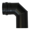 Coude à 90° Noir - Ø 80