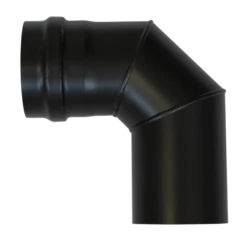 Coude à 90° Noir - Ø 80