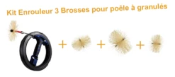 Kit Mini Enrouleur Avec 3 Brosses