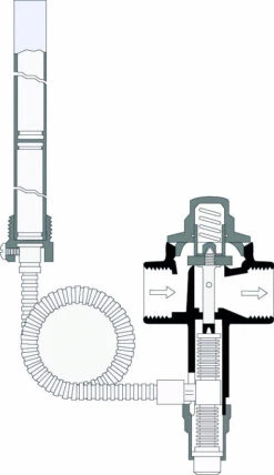 Vanne Thermostatique BVTS 1.3 6 Vanne Thermostatique BVTS 1.3 -WATTS Boutique securite thermique